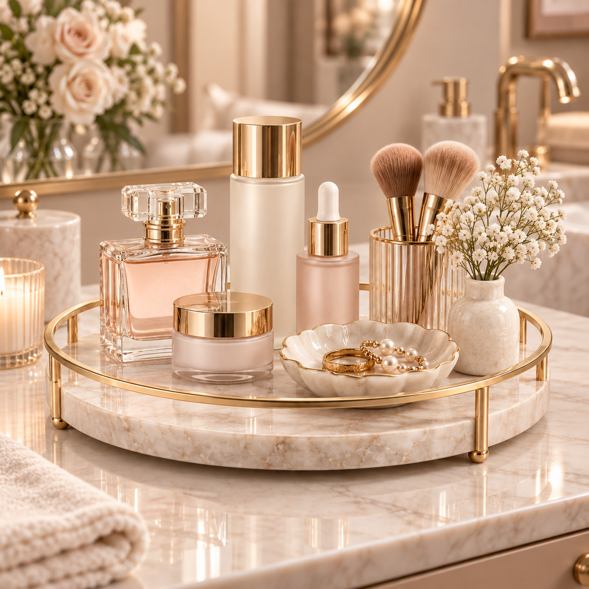 Qavrenio Vanity Organizer Tray