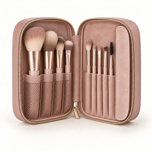 Qavrenio Makeup Brush Travel Case
