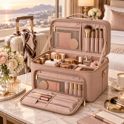Qavrenio Foldable Vanity Travel Case