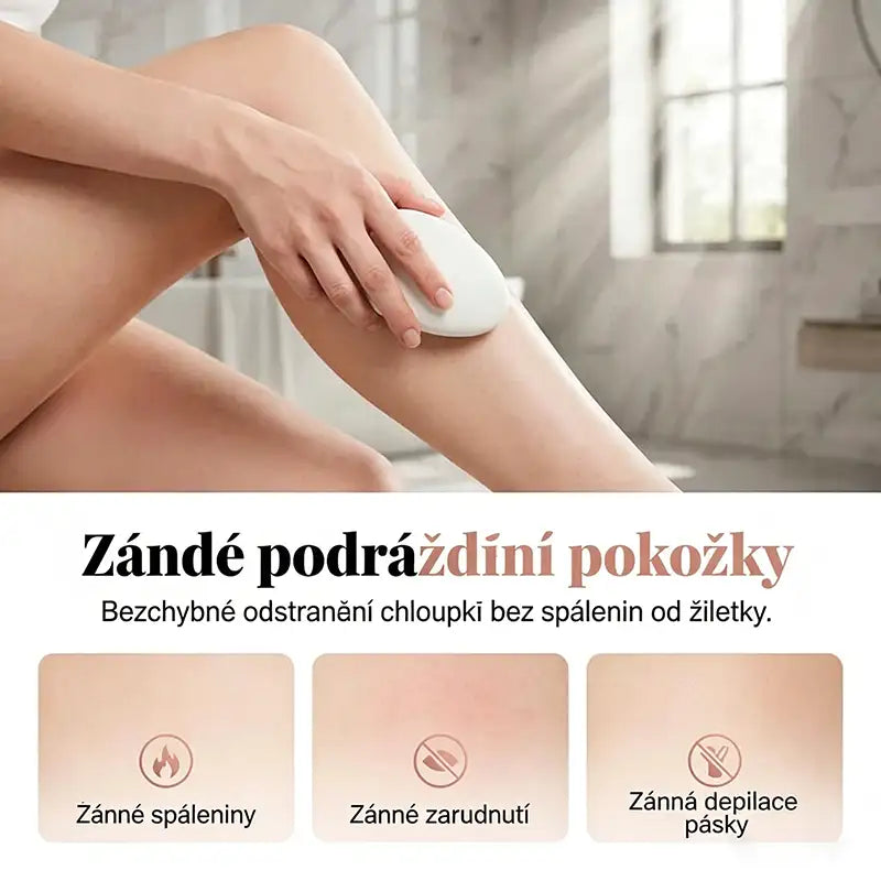 Bezbolestná krystalová depilační kostka