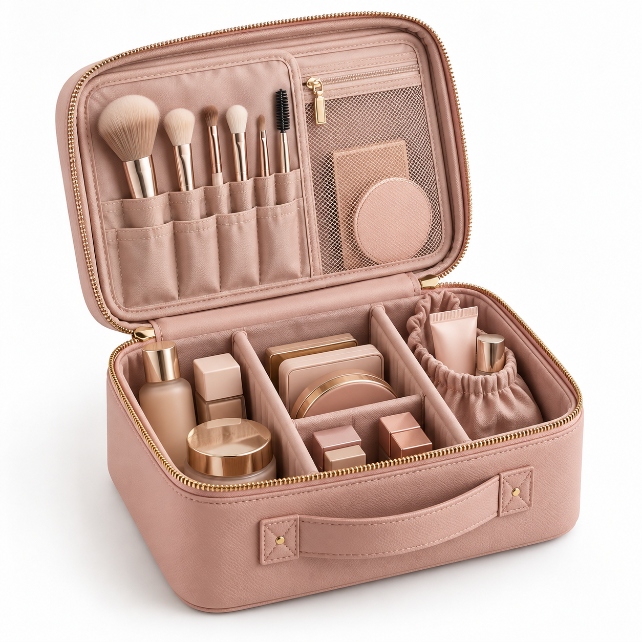 Qavrenio Travel Makeup Organizer Case